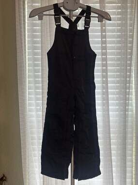 babyGap Black Fleece-Lined Snow Bib Overalls Size 5 Years
